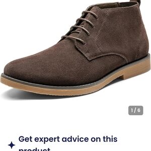 Elegant Brown Suede Chukka Boots for Men